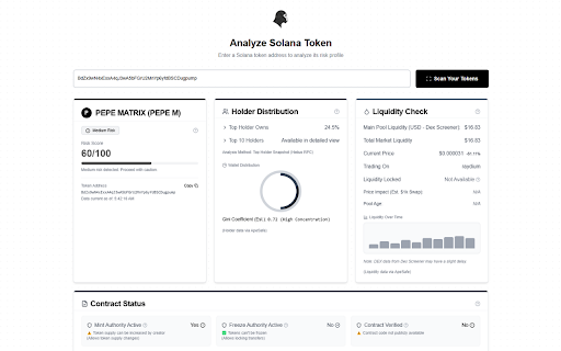 ApeSafe Sol Safety Check  from Chrome web store to be run with OffiDocs Chromium online