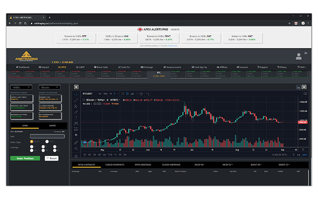 APEX ARBITRAGING ALERTS PRO  from Chrome web store to be run with OffiDocs Chromium online