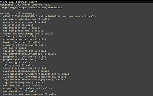 API Call Detector  from Chrome web store to be run with OffiDocs Chromium online