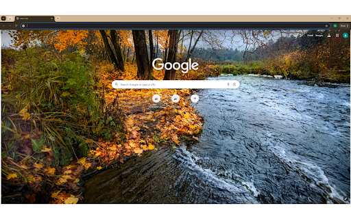 A Picturesque Stream in Autumn  from Chrome web store to be run with OffiDocs Chromium online