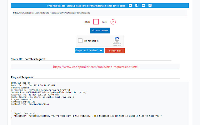 API Tester dal Chrome Web Store da eseguire con OffiDocs Chromium online
