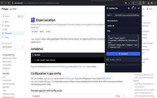 ApiTest Pro  from Chrome web store to be run with OffiDocs Chromium online