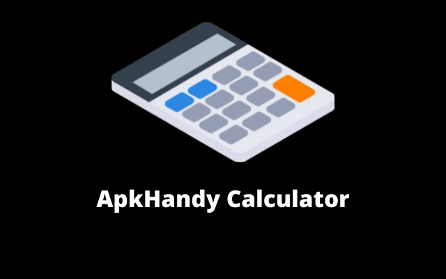 Apkhandy Calculator  from Chrome web store to be run with OffiDocs Chromium online