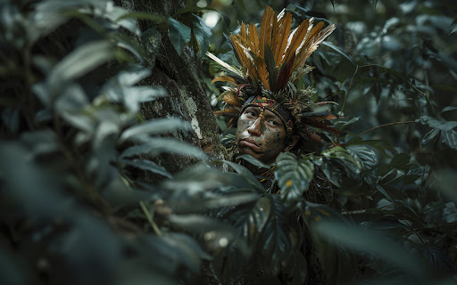 A powerful view of a warrior leader  from Chrome web store to be run with OffiDocs Chromium online