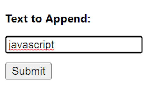 Append Search Text  from Chrome web store to be run with OffiDocs Chromium online