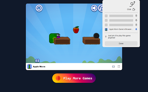 Apple Worm Game Navigate Mazes and Devour Delicious Apples!  from Chrome web store to be run with OffiDocs Chromium online