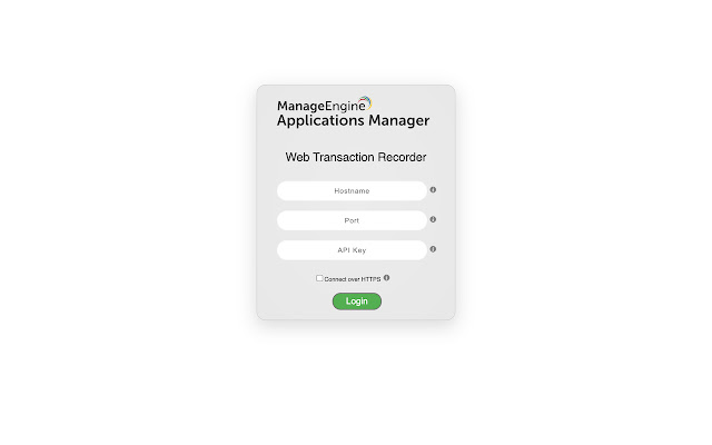 Applications Manager Web Transaction Recorder  from Chrome web store to be run with OffiDocs Chromium online