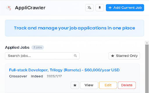 AppliCrawler  from Chrome web store to be run with OffiDocs Chromium online