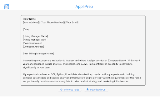 AppliPrep  from Chrome web store to be run with OffiDocs Chromium online
