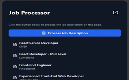 Applyvite Job Assistant  from Chrome web store to be run with OffiDocs Chromium online