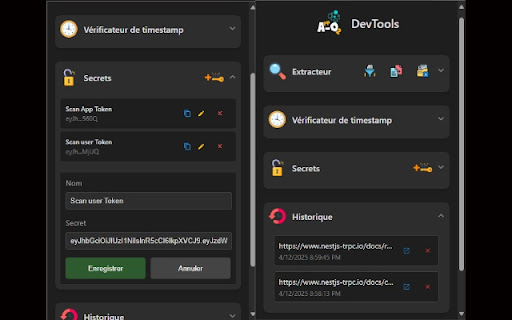 App O² DevTools  from Chrome web store to be run with OffiDocs Chromium online