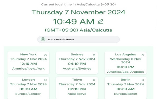 Appointo Timezone Converter  from Chrome web store to be run with OffiDocs Chromium online