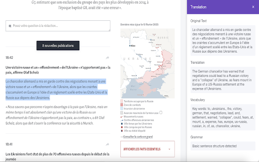 Apprendr | French Learning Assistant  from Chrome web store to be run with OffiDocs Chromium online