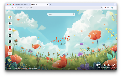 April Spring Wallpaper  from Chrome web store to be run with OffiDocs Chromium online