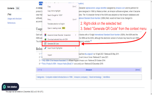 A QR Code Generator  from Chrome web store to be run with OffiDocs Chromium online