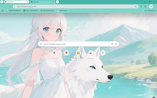 Aqua Anime Girl Theme  from Chrome web store to be run with OffiDocs Chromium online