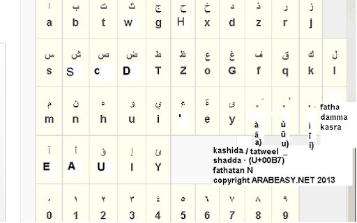 ARABEASY Keyboard type Arabic in English IME  from Chrome web store to be run with OffiDocs Chromium online