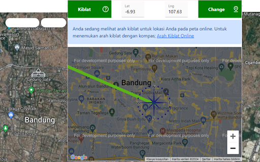 Arah Kiblat Online  from Chrome web store to be run with OffiDocs Chromium online