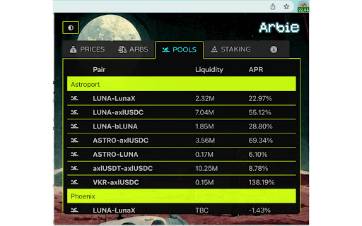 Arbie  from Chrome web store to be run with OffiDocs Chromium online