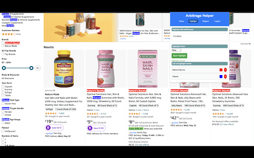Arbitrage Helper  from Chrome web store to be run with OffiDocs Chromium online