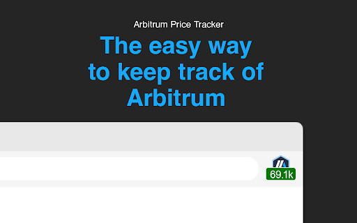 Arbitrum Price Tracker  from Chrome web store to be run with OffiDocs Chromium online