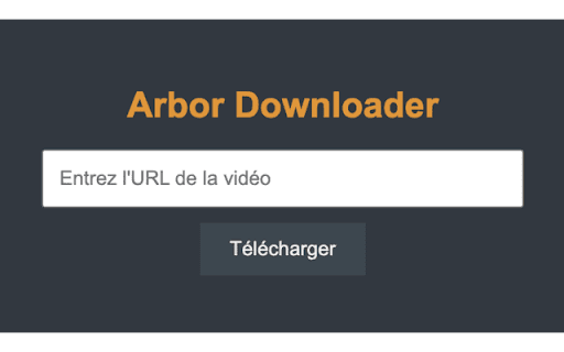 Arbor Downloader  from Chrome web store to be run with OffiDocs Chromium online