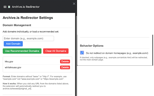 Archive.is Redirector from Chrome web store to be run with OffiDocs Chromium online Archive.is Redirector from Chrome web store to be run with OffiDocs Chromium online