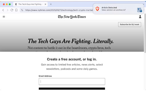 Archive This  from Chrome web store to be run with OffiDocs Chromium online