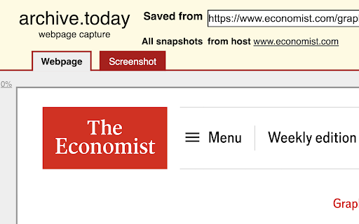 Archive.today Quick Access  from Chrome web store to be run with OffiDocs Chromium online