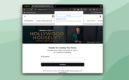 Archive To Reader  from Chrome web store to be run with OffiDocs Chromium online