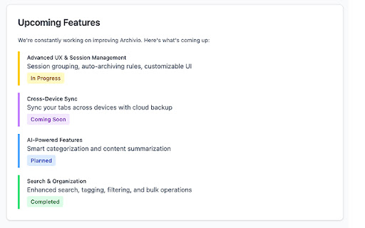 Archivio  from Chrome web store to be run with OffiDocs Chromium online