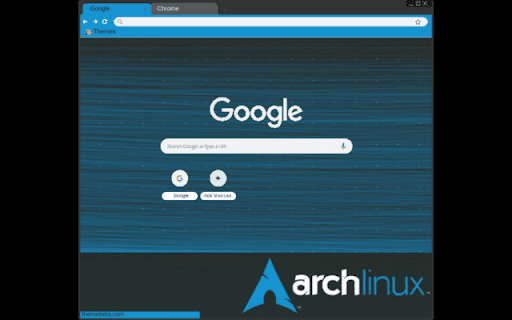 Arch Linux (blue)  from Chrome web store to be run with OffiDocs Chromium online