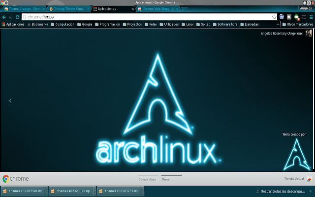 Arch Linux Theme  from Chrome web store to be run with OffiDocs Chromium online