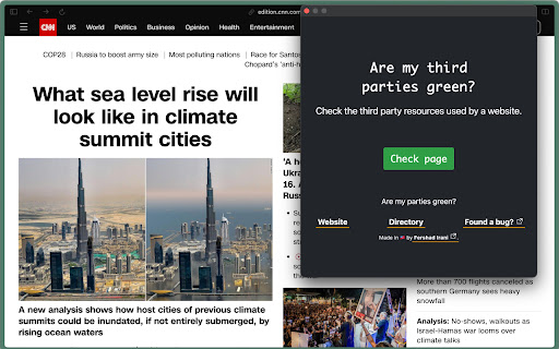 Are my third parties green?  from Chrome web store to be run with OffiDocs Chromium online