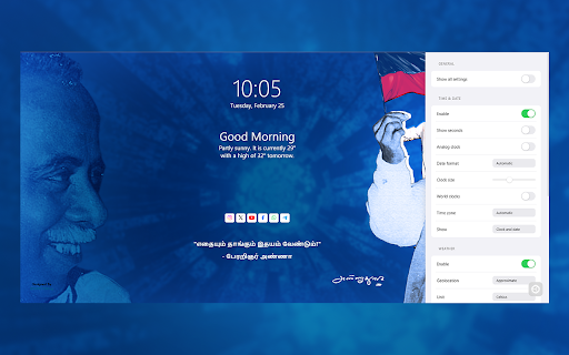 Arignar Anna Advanced  from Chrome web store to be run with OffiDocs Chromium online