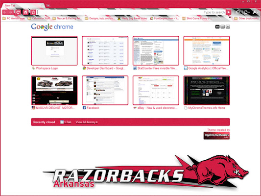 Arkansas Razorbacks Small  from Chrome web store to be run with OffiDocs Chromium online