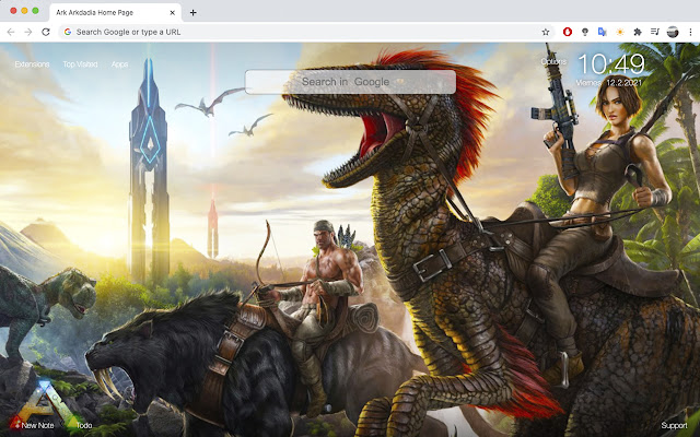 Ark Arkdadia Home Page  from Chrome web store to be run with OffiDocs Chromium online