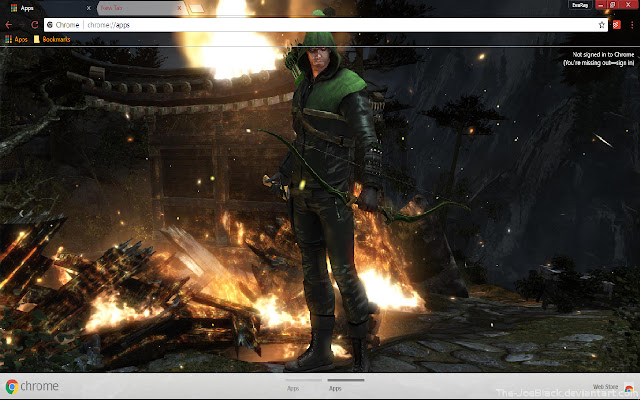 Arrow art 1366*768  from Chrome web store to be run with OffiDocs Chromium online