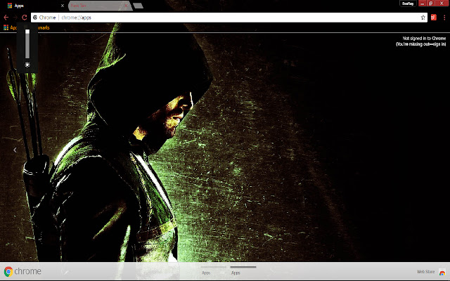 Arrow with hoodie 1366*768  from Chrome web store to be run with OffiDocs Chromium online