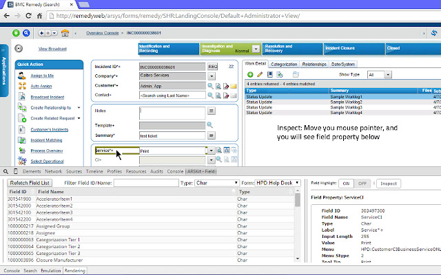 ARSKit Web Debugger  from Chrome web store to be run with OffiDocs Chromium online