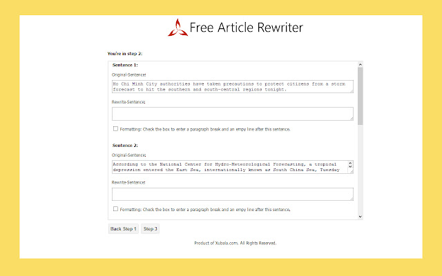 Article Rewriter  from Chrome web store to be run with OffiDocs Chromium online