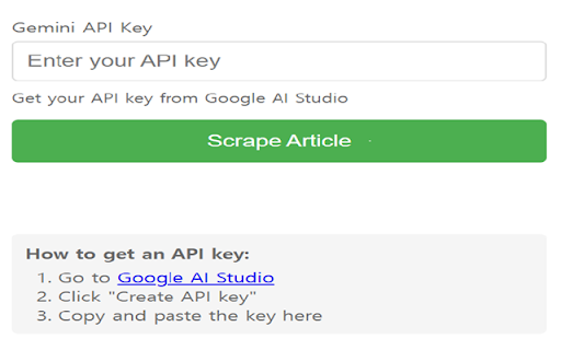 Article Scraper to Word  from Chrome web store to be run with OffiDocs Chromium online