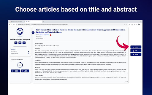 Article Selection Navigator  from Chrome web store to be run with OffiDocs Chromium online