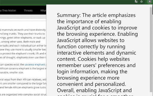 Article Summarizer  from Chrome web store to be run with OffiDocs Chromium online
