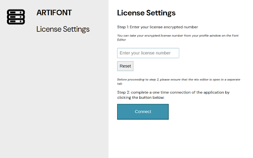 Artifont Wix  from Chrome web store to be run with OffiDocs Chromium online