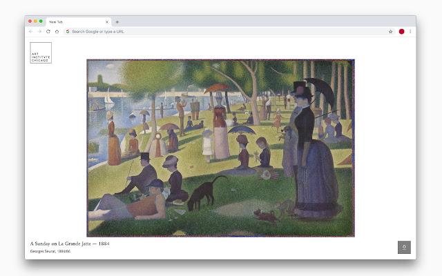 Art Institute of Chicago: Art Tab  from Chrome web store to be run with OffiDocs Chromium online