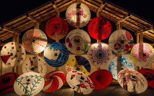 Artistic umbrellas  from Chrome web store to be run with OffiDocs Chromium online
