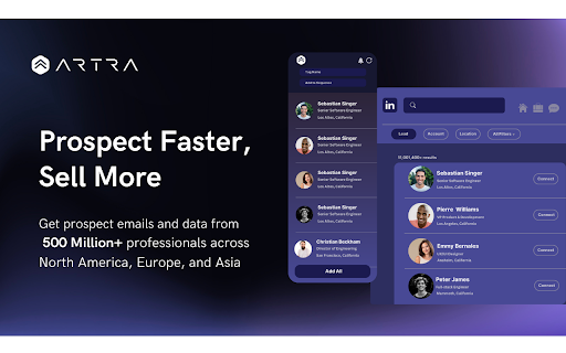 Artra.aiFree B2B Email Finder  from Chrome web store to be run with OffiDocs Chromium online
