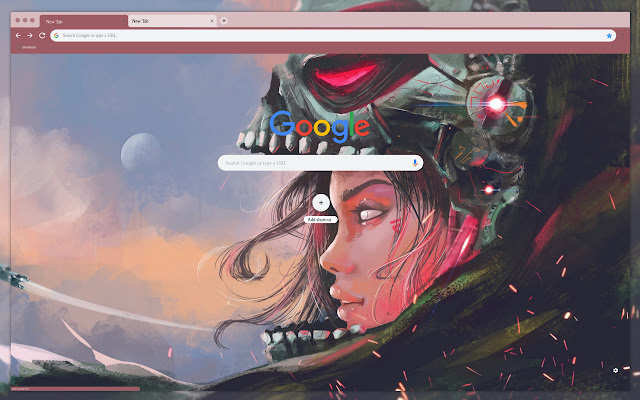 Art the girl with the mask  from Chrome web store to be run with OffiDocs Chromium online