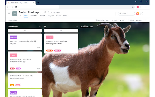 Asana enhancement  from Chrome web store to be run with OffiDocs Chromium online